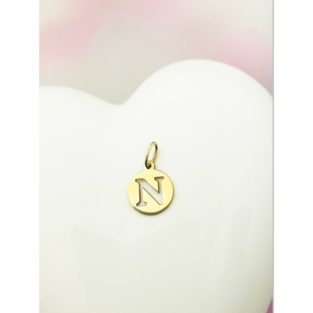 copy of Złoty wisiorek zawieszka rozeta ażurowa