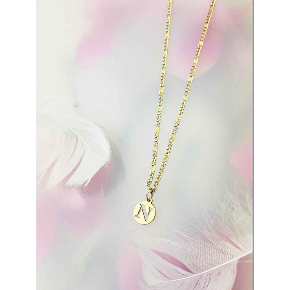 Anhänger Buchstabe N Kettenanhänger Gold Goldanhänger