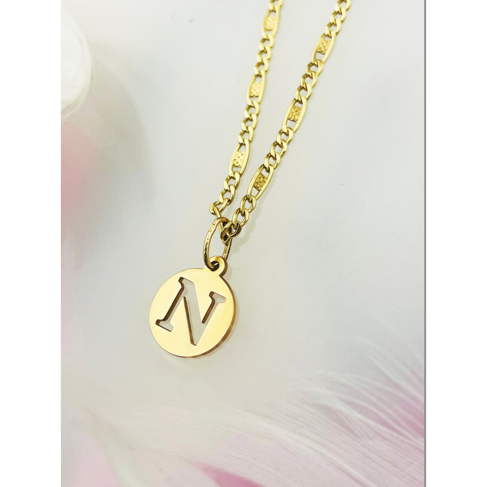 Anhänger Buchstabe N Kettenanhänger Gold Goldanhänger