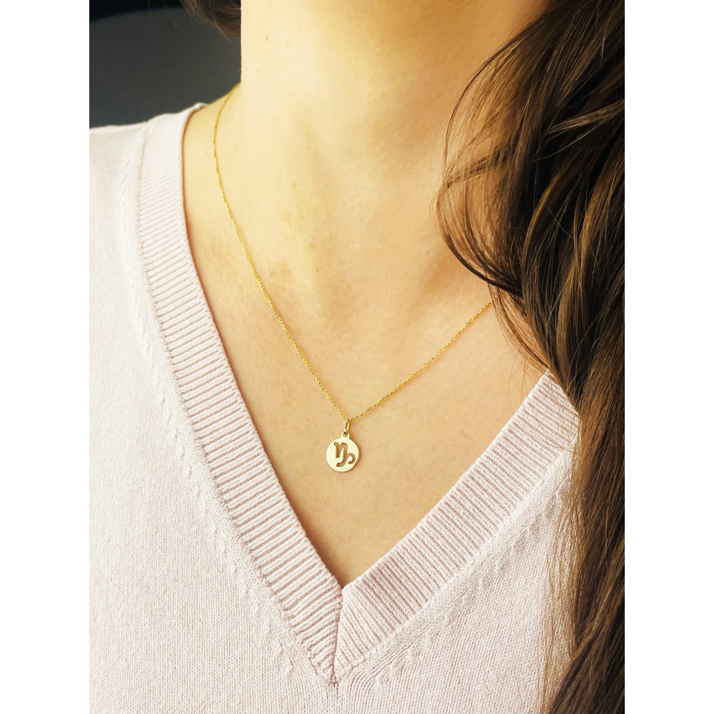 copy of Złoty wisiorek zawieszka rozeta ażurowa