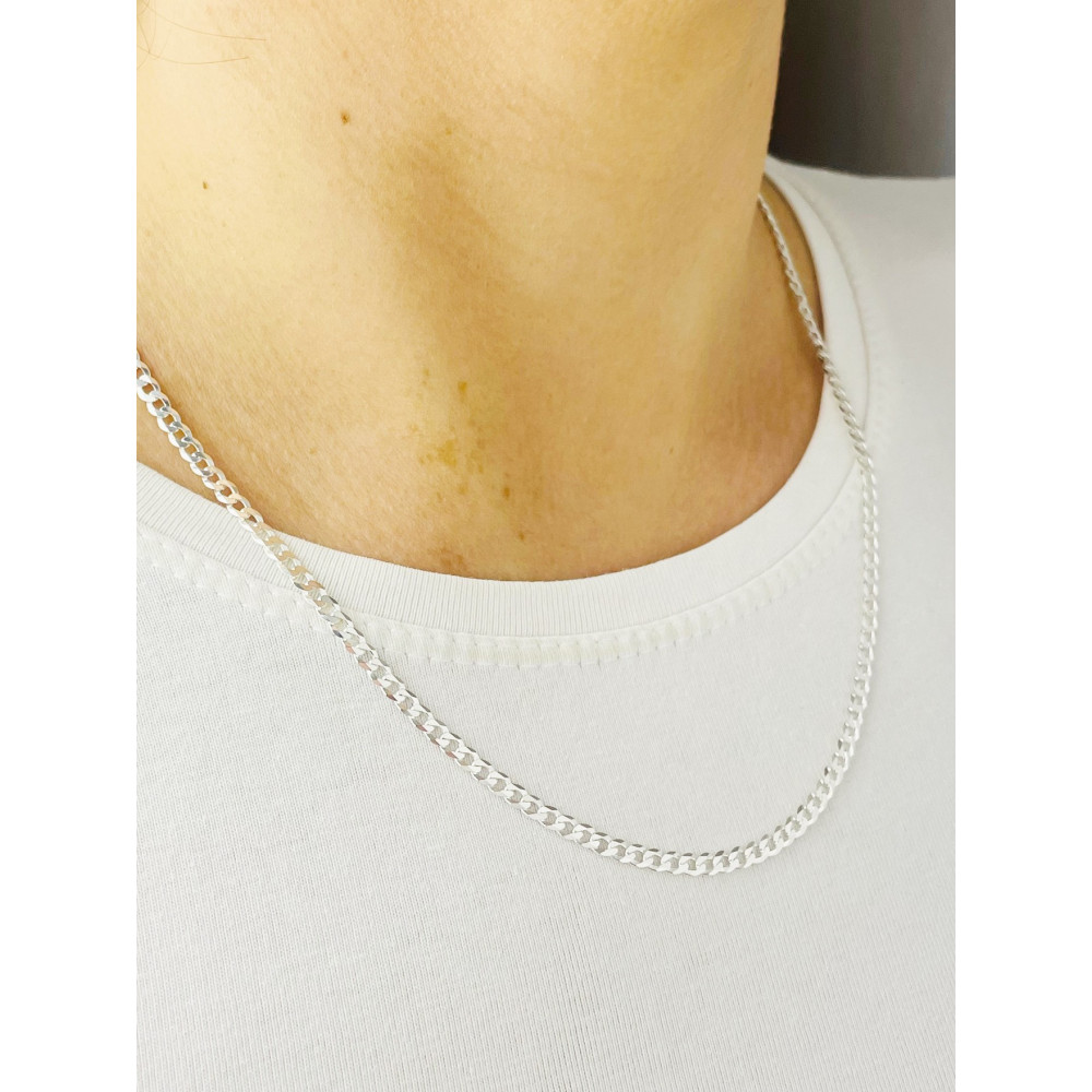 925 Silber Halskette Panzerkette