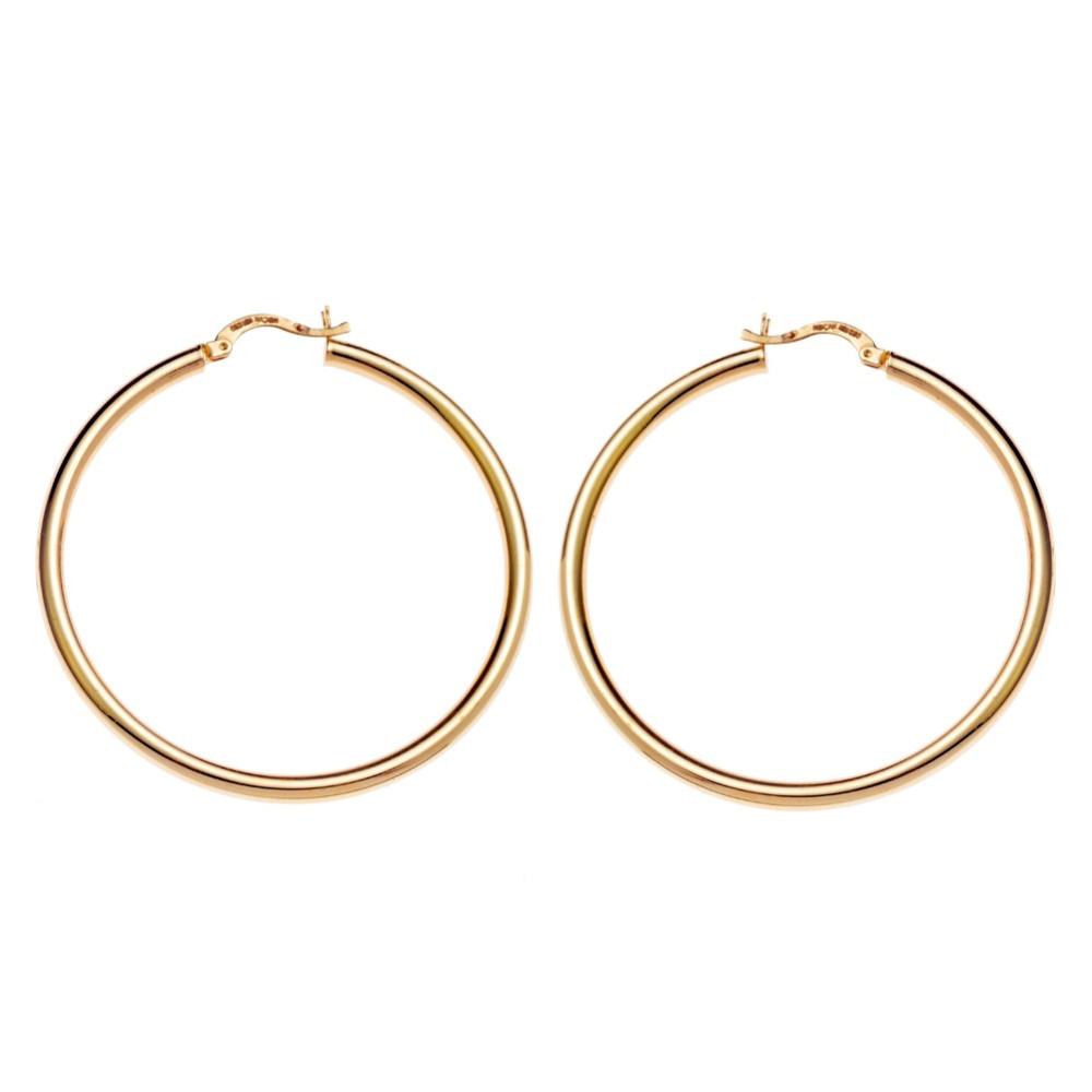 Creolen Ohrringe Ohrhänger Ohrstecker Ohrschmuck Gelbgold Paar 585er 14kt