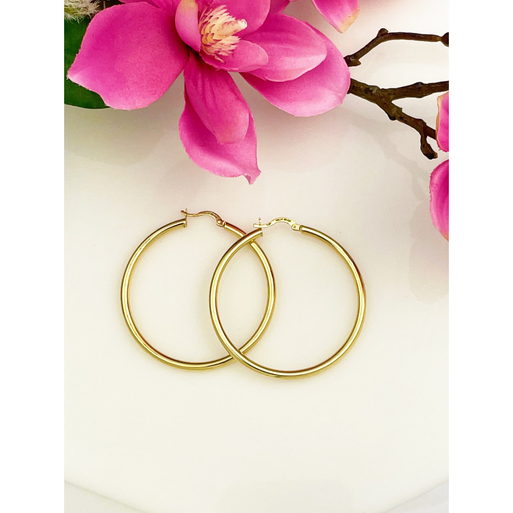 copy of Złote kolczyki wiszące patyczki