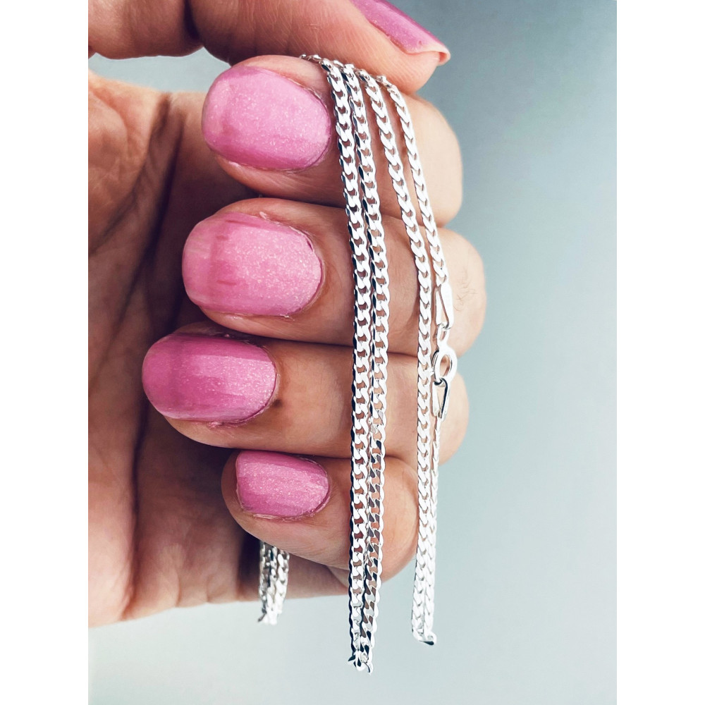 925 Silber Halskette Panzerkette