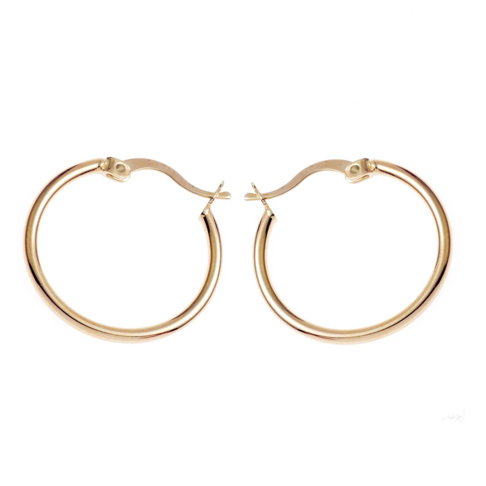 Creolen Ohrringe Ohrhänger Ohrstecker Ohrschmuck Gelbgold Paar 585er 14kt