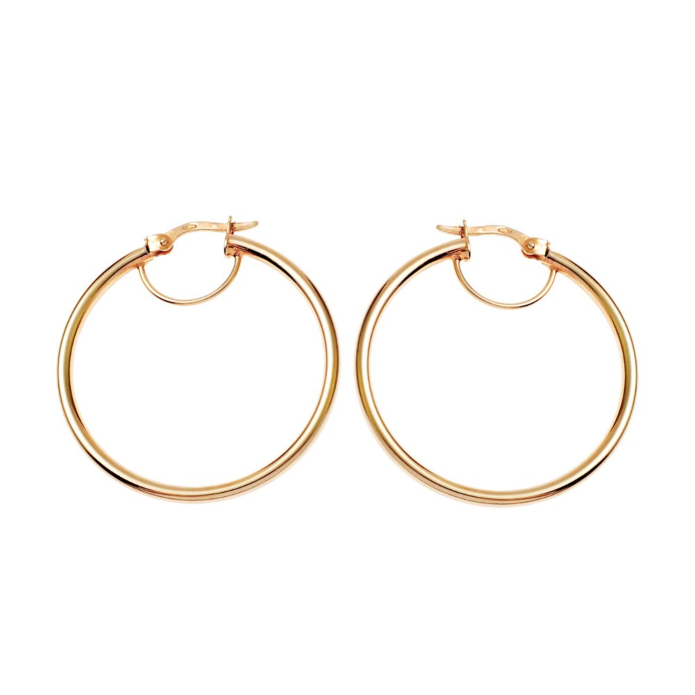 Creolen Ohrringe Ohrhänger Ohrstecker Ohrschmuck Gelbgold Paar 585er 14kt