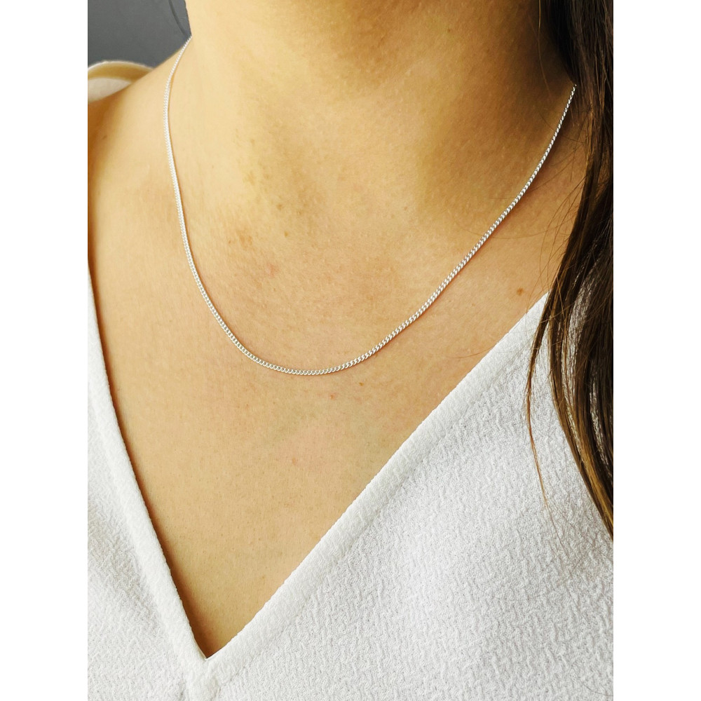 925 Silber Halskette Panzerkette