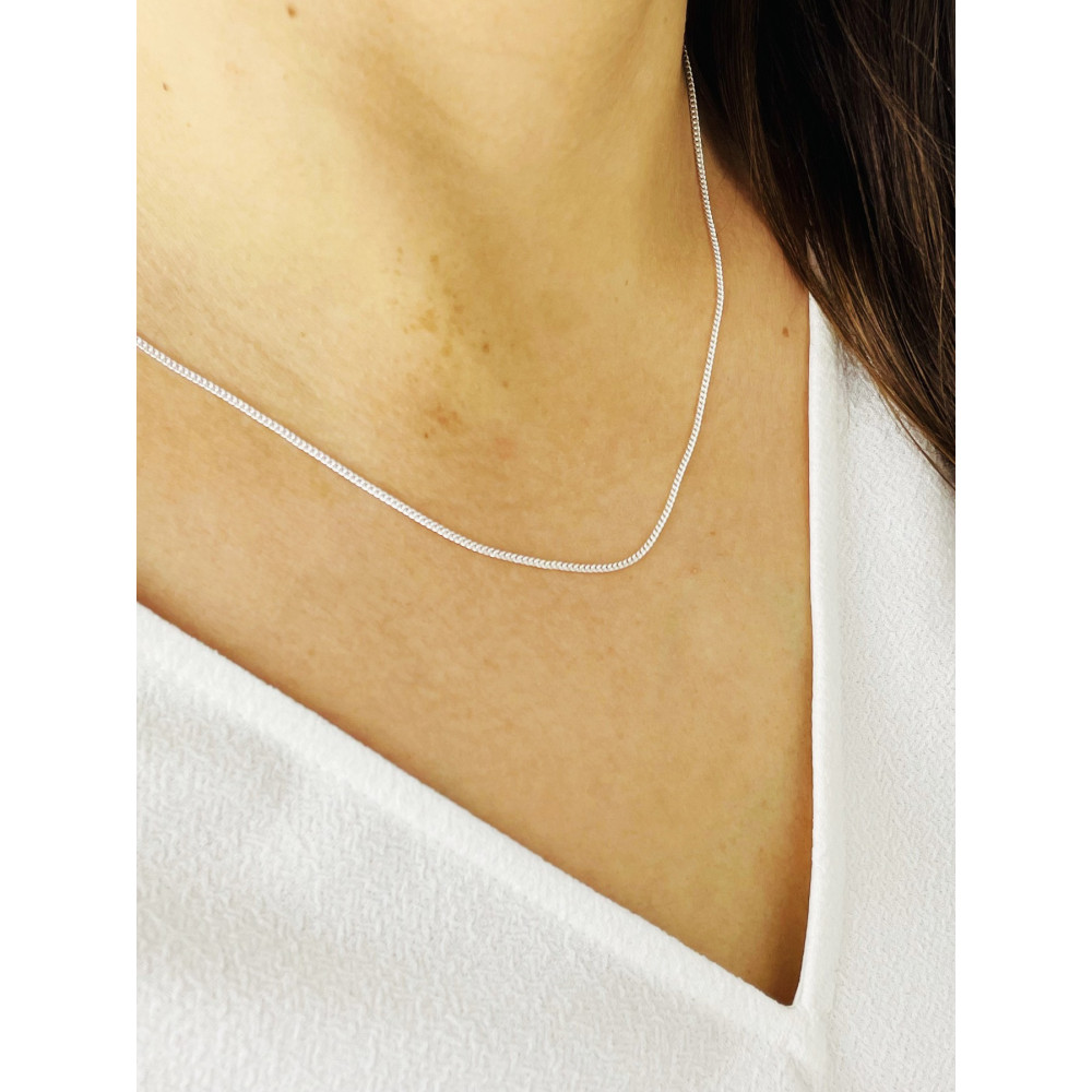 Srebrny łańcuszek pancerka