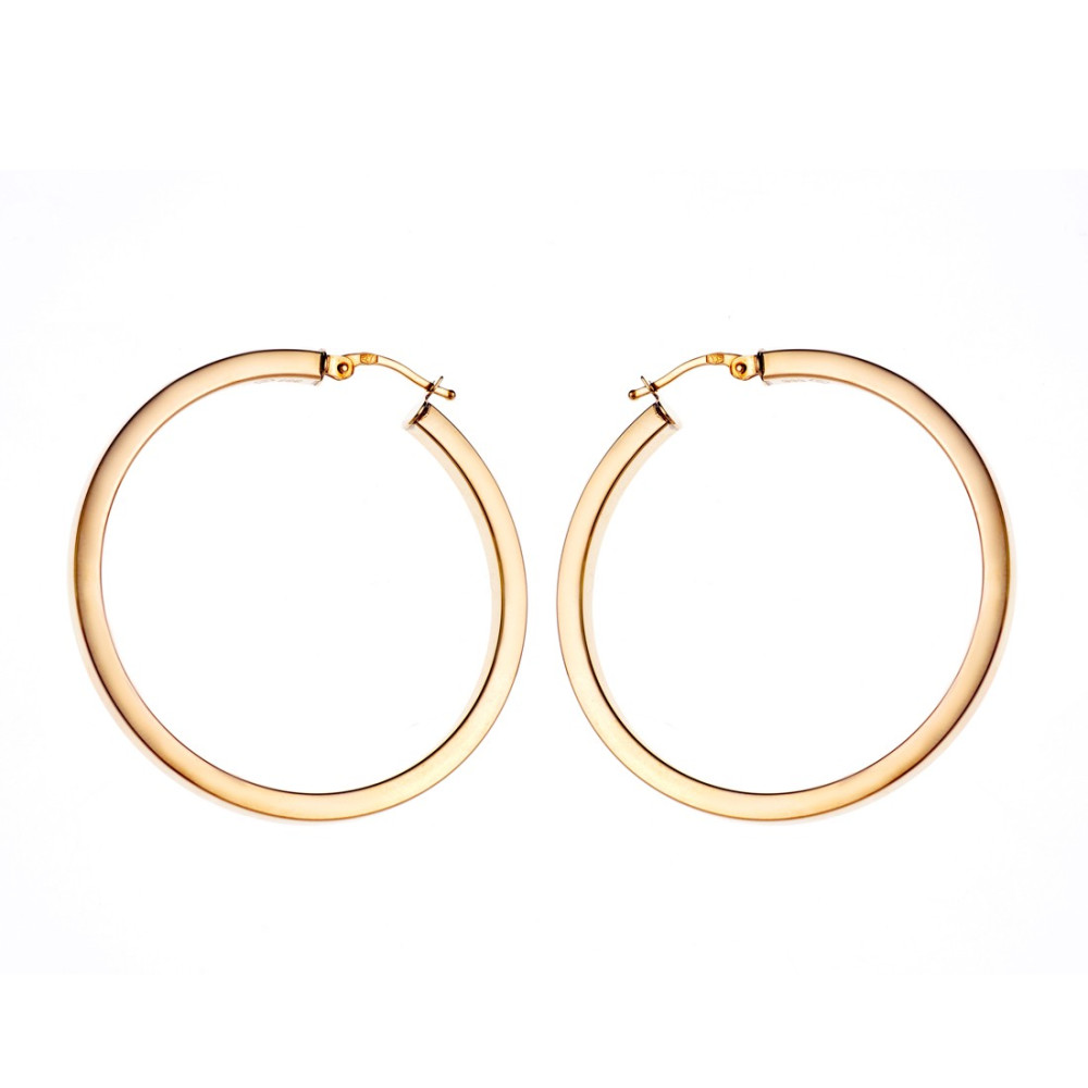 Creolen Ohrringe Ohrhänger Ohrstecker Ohrschmuck Gelbgold Paar 585er 14kt