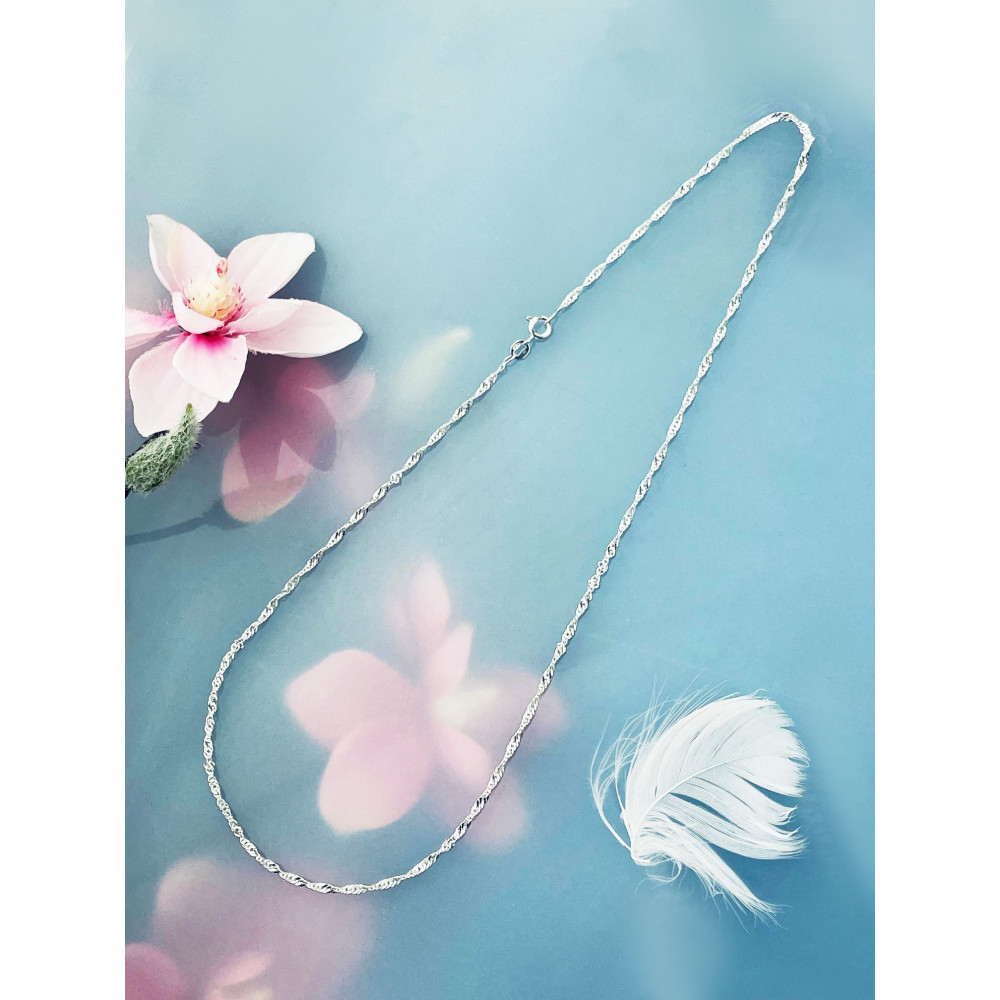 925 Silber Singapur Magic Halskette Collier