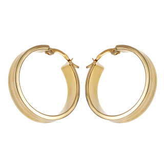 Creolen Ohrringe Ohrhänger Ohrstecker Ohrschmuck Gelbgold Paar 585er 14kt