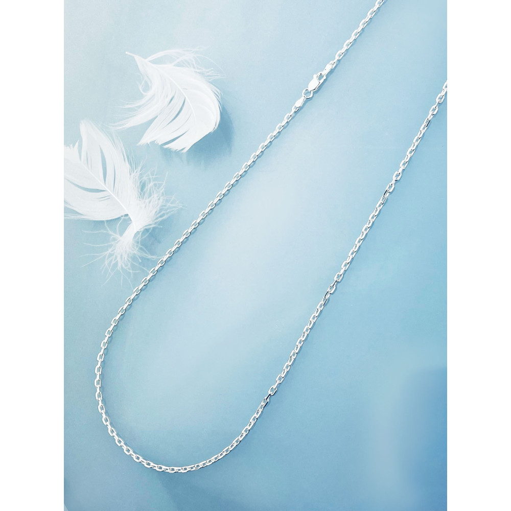 Srebrny łańcuszek ankier rolo długi