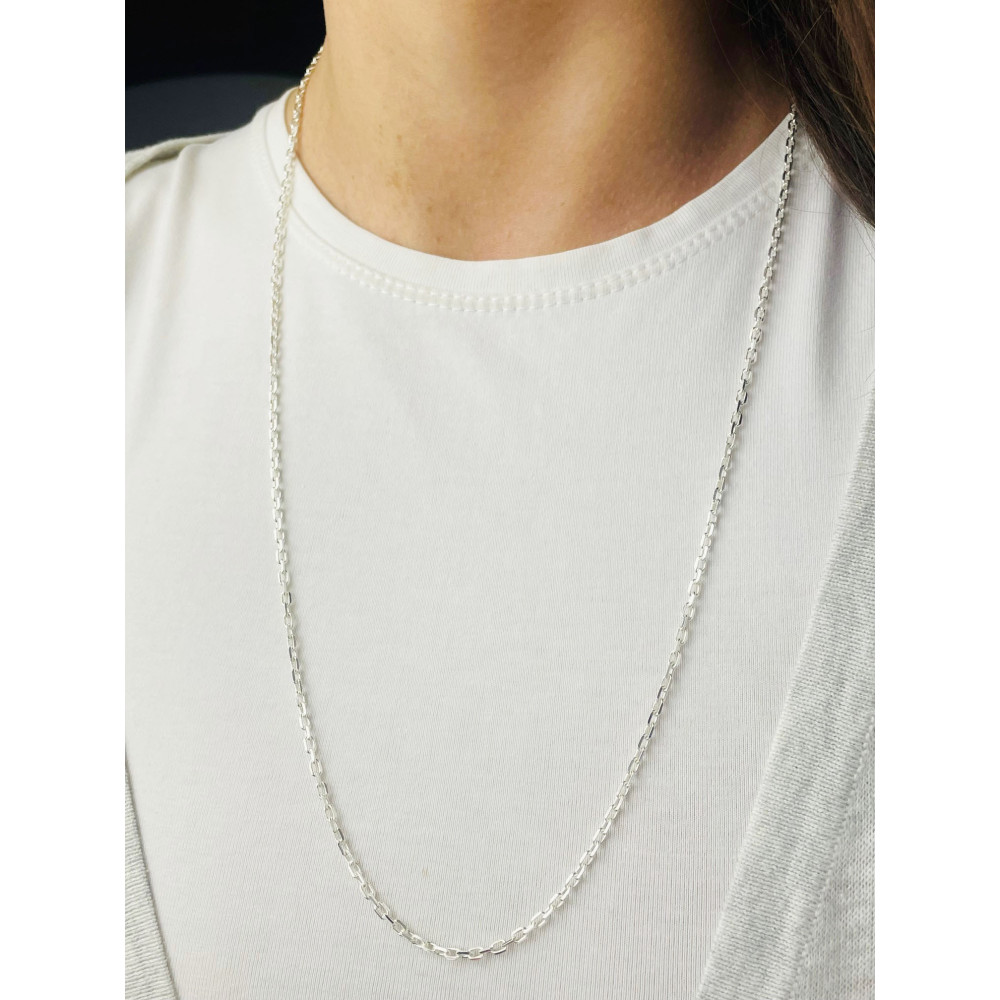 925 Silber Ankerkette Halskette Collier