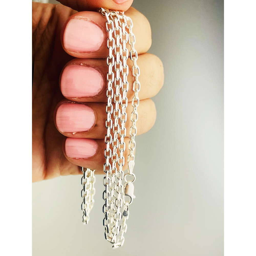 925 Silber Ankerkette Halskette Collier