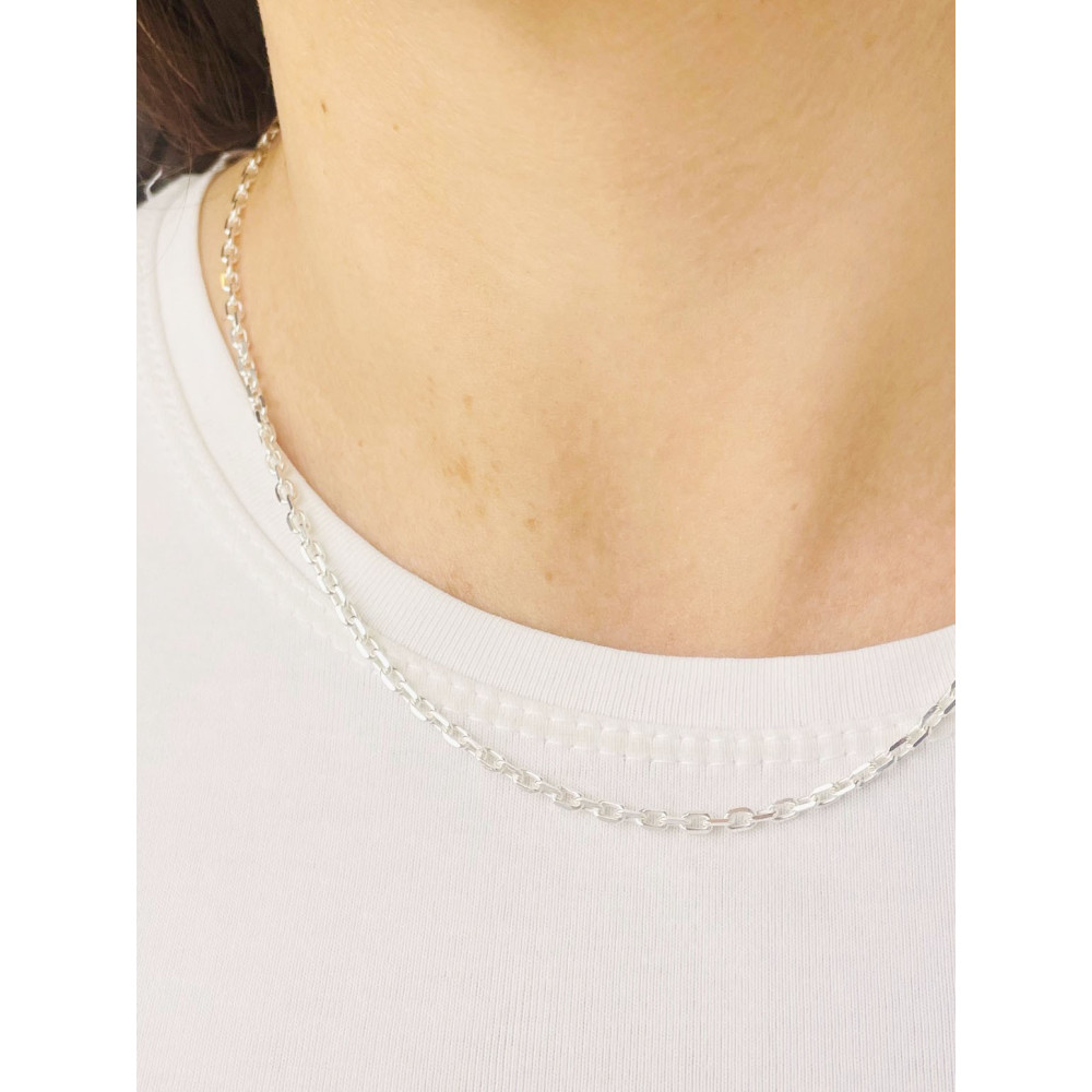 925 Silber Ankerkette Halskette Collier
