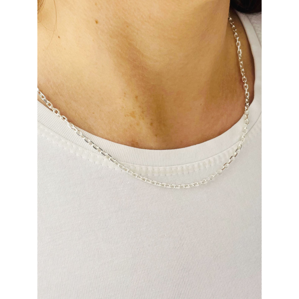 925 Silber Ankerkette Halskette Collier