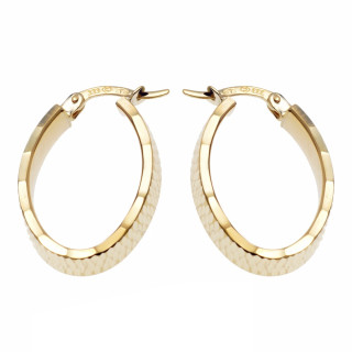 Creolen Ohrstecker Ohrschmuck Gelbgold Paar 333er 8k