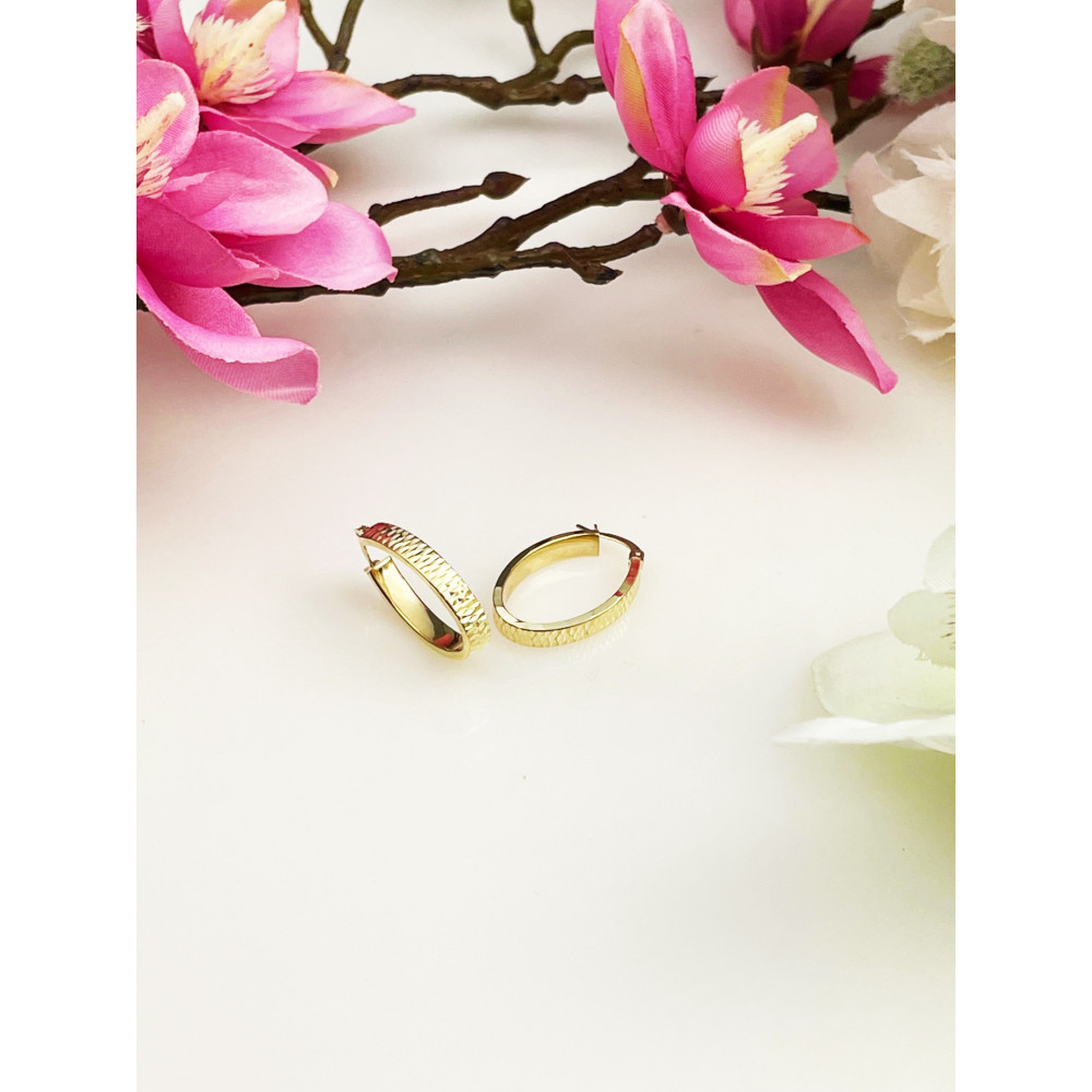 Creolen Ohrstecker Ohrschmuck Gelbgold Paar 333er 8k