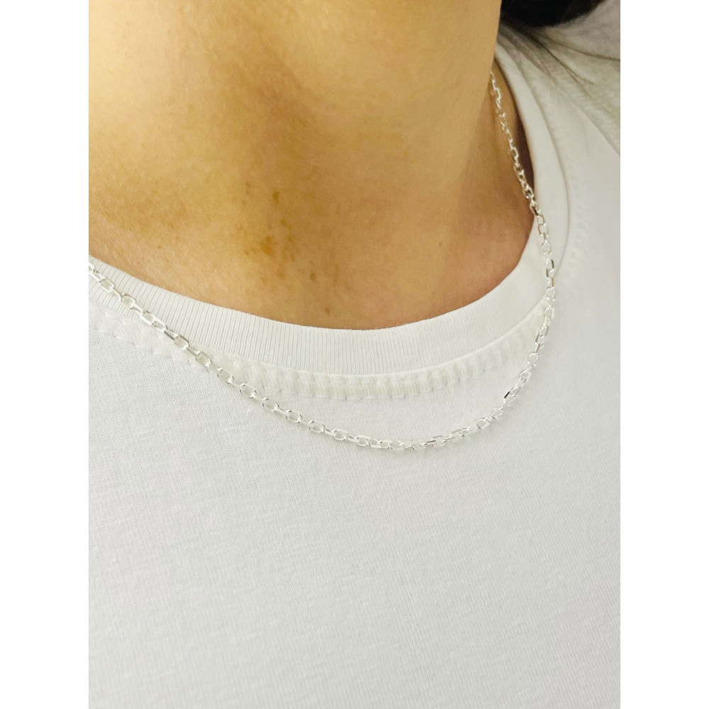 925 Silber Ankerkette Halskette Collier