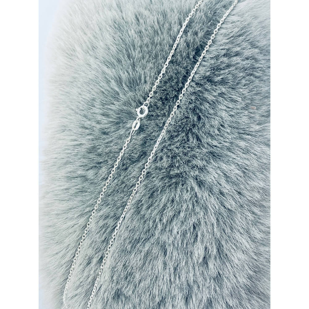 Srebrny łańcuszek ankier rolo