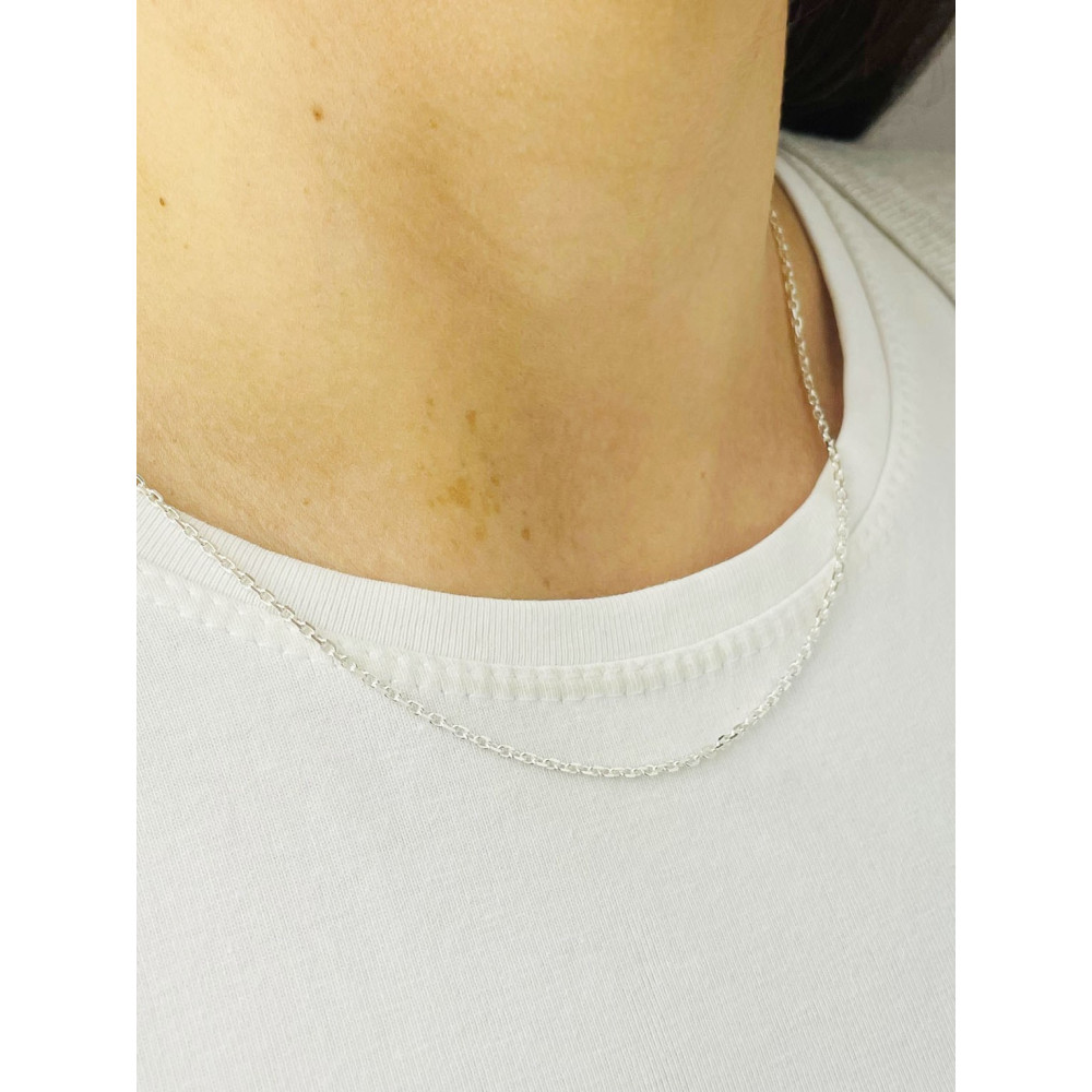 925 Silber Ankerkette Halskette Collier