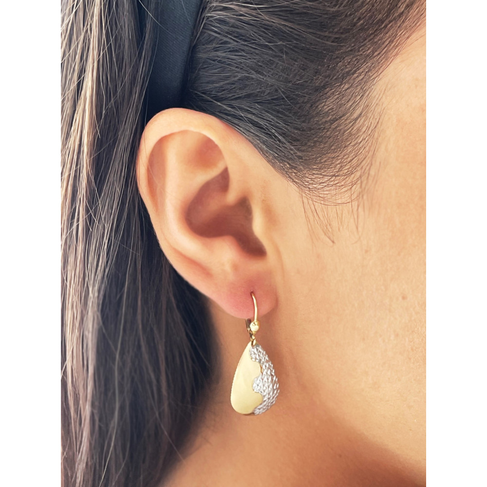 Ohrringe Ohrhänger Ohrstecker Ohrschmuck Gelbgold Paar