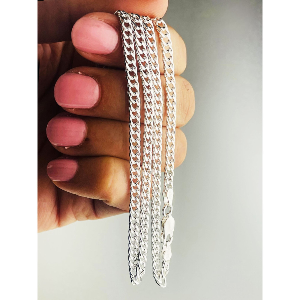 925 Silber Rombo Halskette Collier