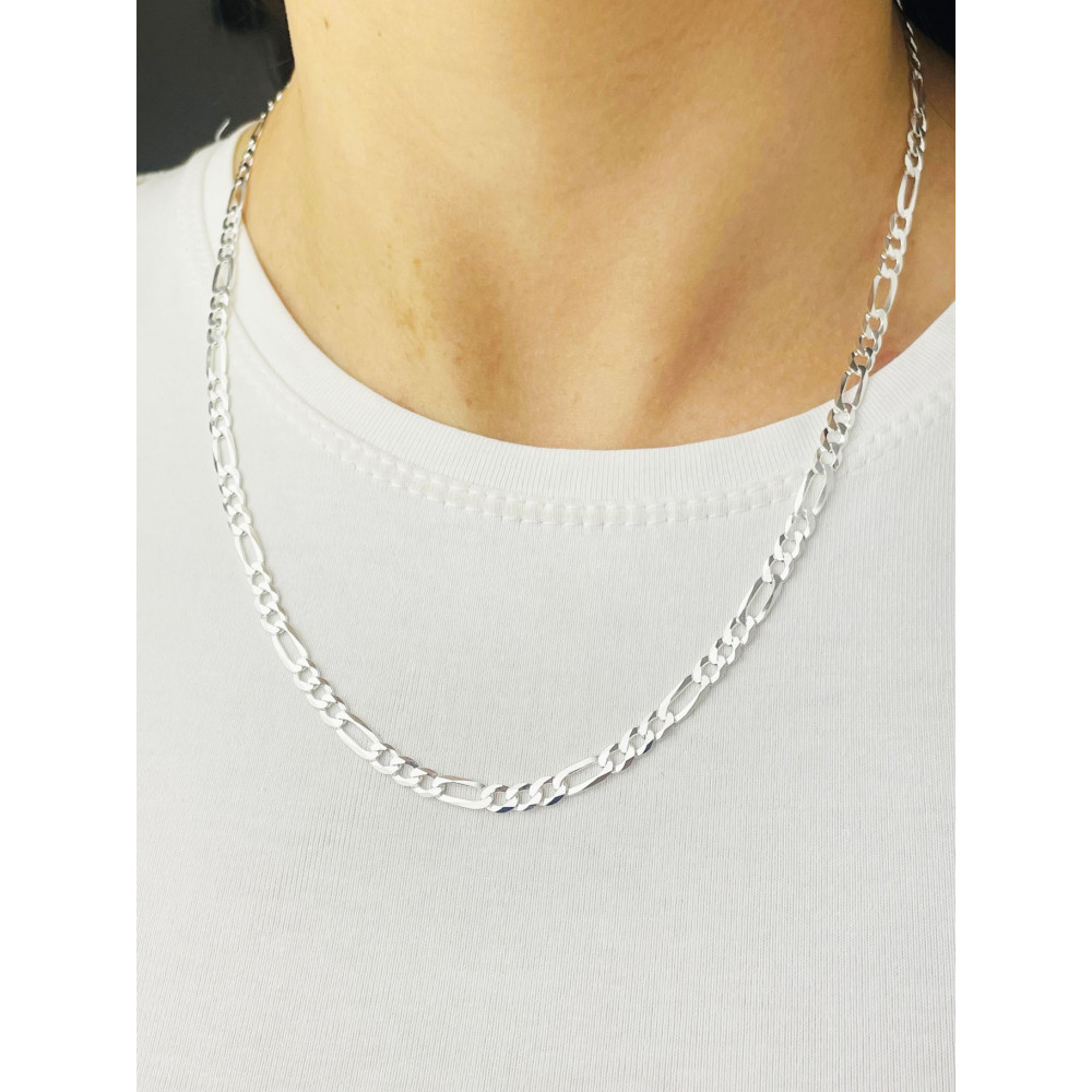 925 Silber Halskette Figarokette Figaro