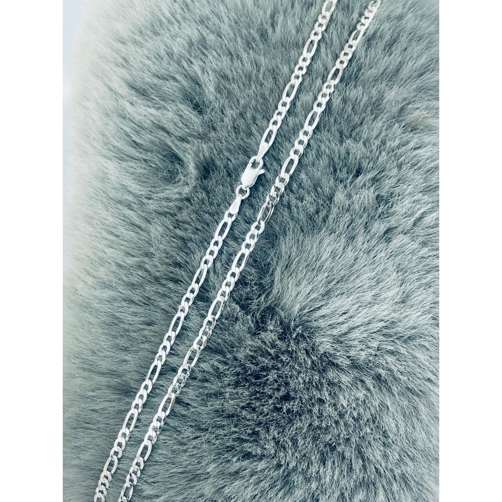 925 Silber Halskette Figarokette Figaro