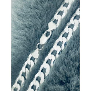 Srebrny łańcuszek łańcuch szeroki masywny pancerka