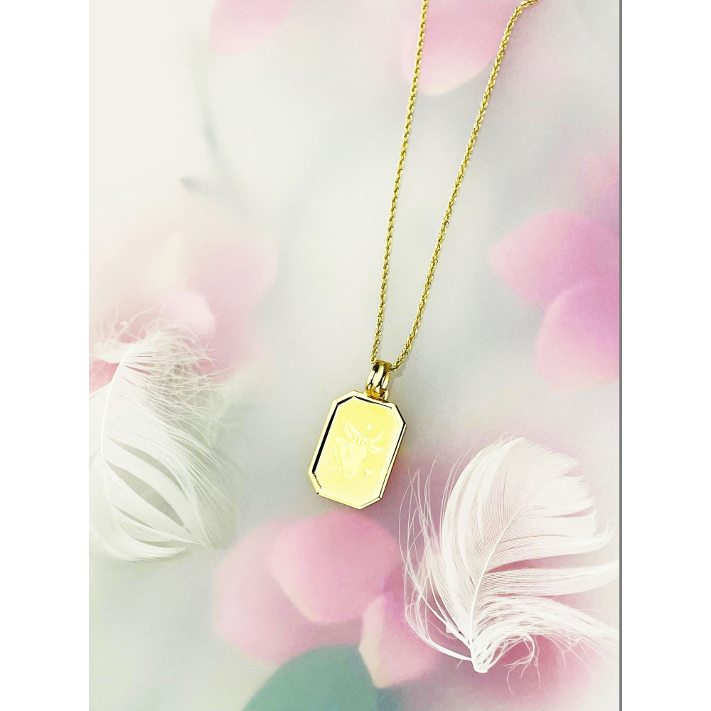 Goldanhänger Gelbgold  Sternzeichen Tierkreiszeichen  Stier Horoskop Kettenanhänger