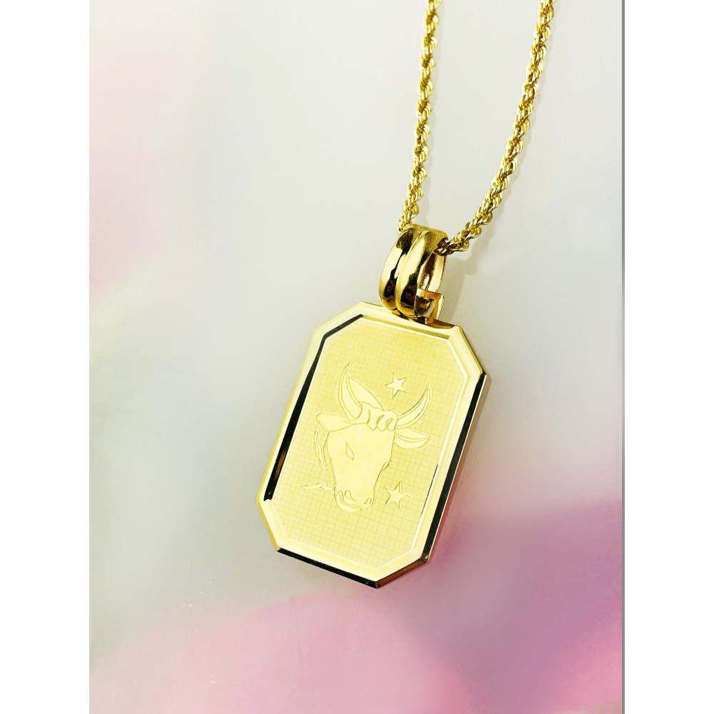 Goldanhänger Gelbgold  Sternzeichen Tierkreiszeichen  Stier Horoskop Kettenanhänger