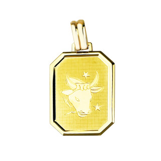 Goldanhänger Gelbgold  Sternzeichen Tierkreiszeichen  Stier Horoskop Kettenanhänger