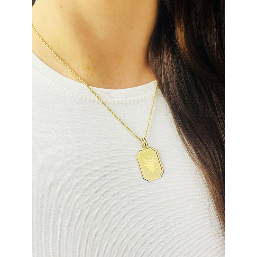 copy of Złoty wisiorek zawieszka rozeta ażurowa