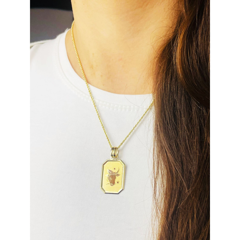 Goldanhänger Gelbgold  Sternzeichen Tierkreiszeichen  Stier Horoskop Kettenanhänger