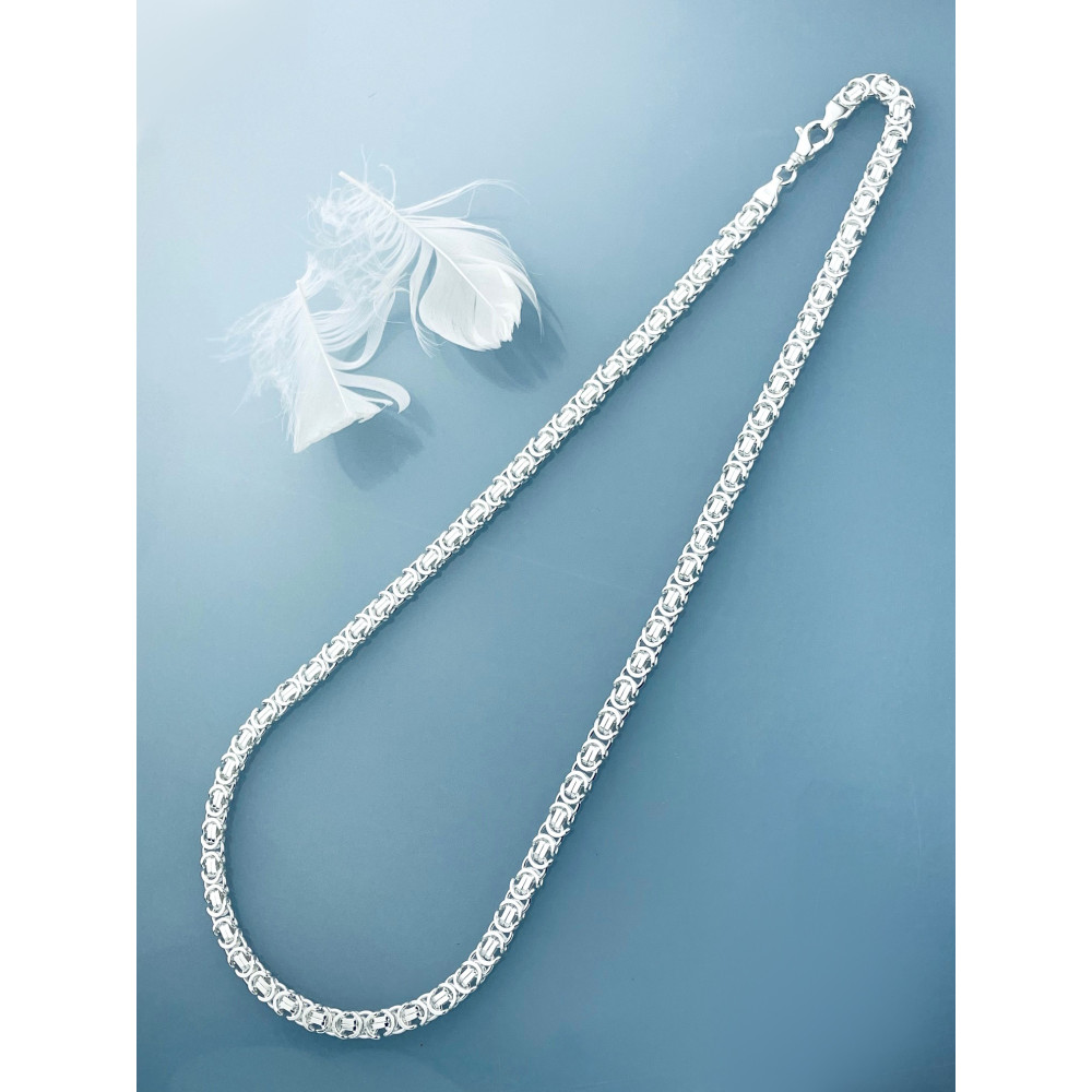 Srebrny łańcuszek Bizantyjski Królewski