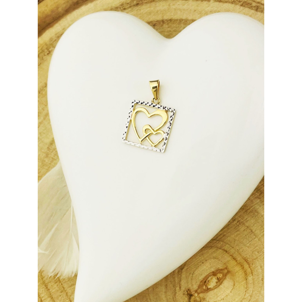 Anhänger Kettenanhänger Gold Goldanhänger Herz 585er 14KT