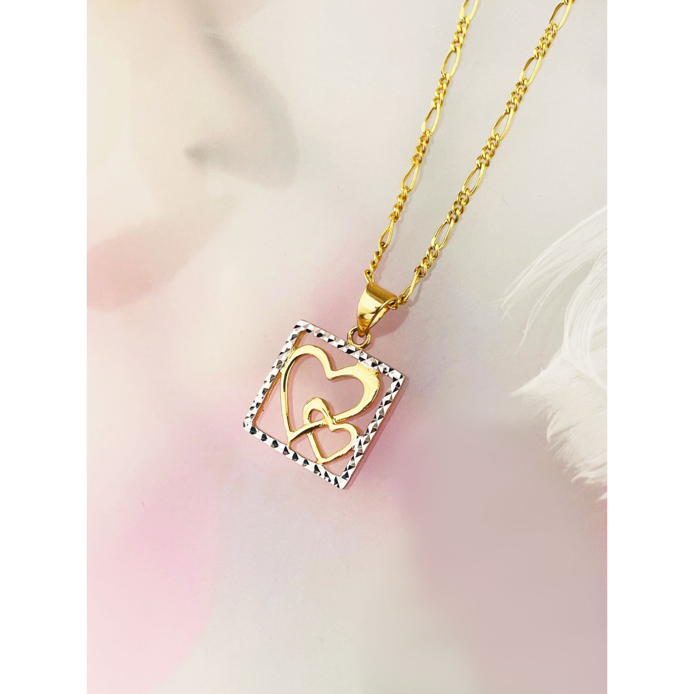 copy of Złoty wisiorek zawieszka rozeta ażurowa