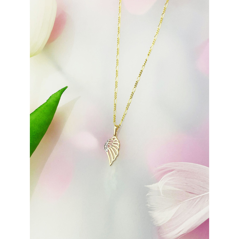 copy of Złoty wisiorek zawieszka rozeta ażurowa