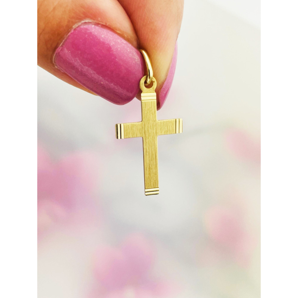 Goldanhänger Kettenanhänger Gold Anhänger Kreuz Goldkreuz Gelbgold 585er 14KT