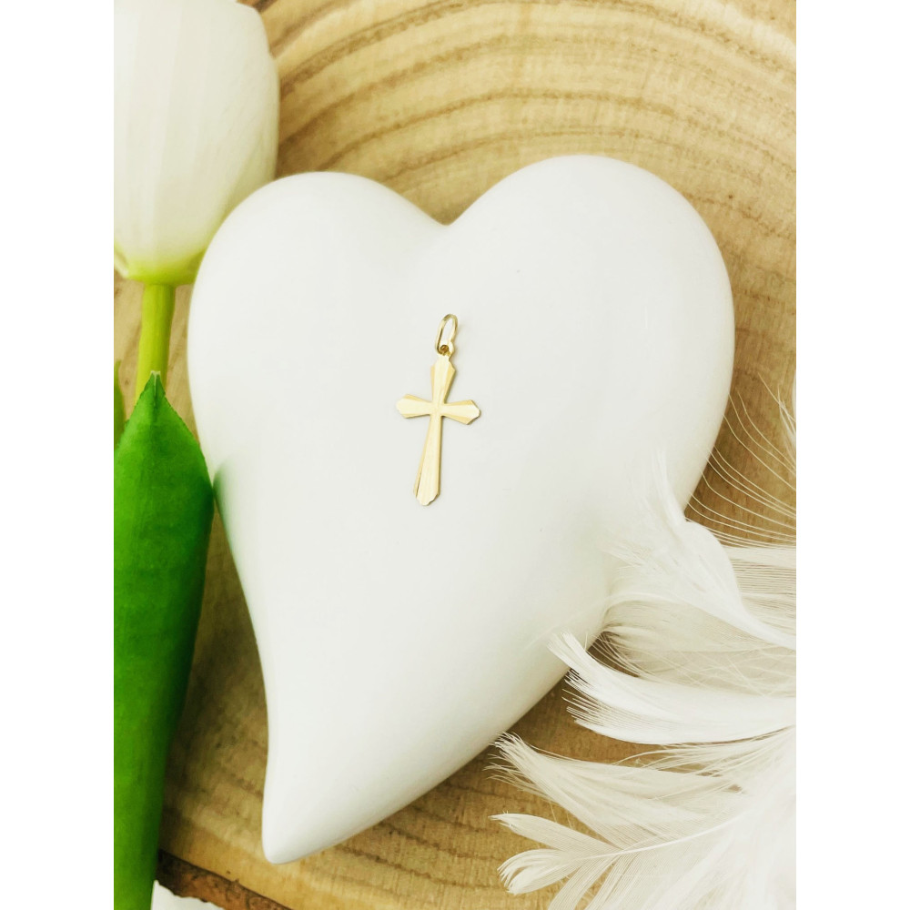 Goldanhänger Kettenanhänger Gold Anhänger Kreuz Goldkreuz Gelbgold 585er 14K