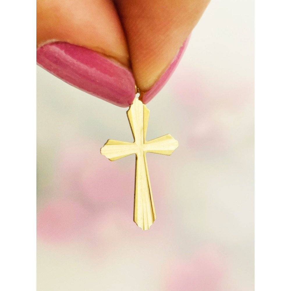 Goldanhänger Kettenanhänger Gold Anhänger Kreuz Goldkreuz Gelbgold 585er 14K