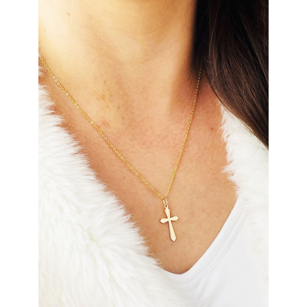 Goldanhänger Kettenanhänger Gold Anhänger Kreuz Goldkreuz Gelbgold 585er 14K