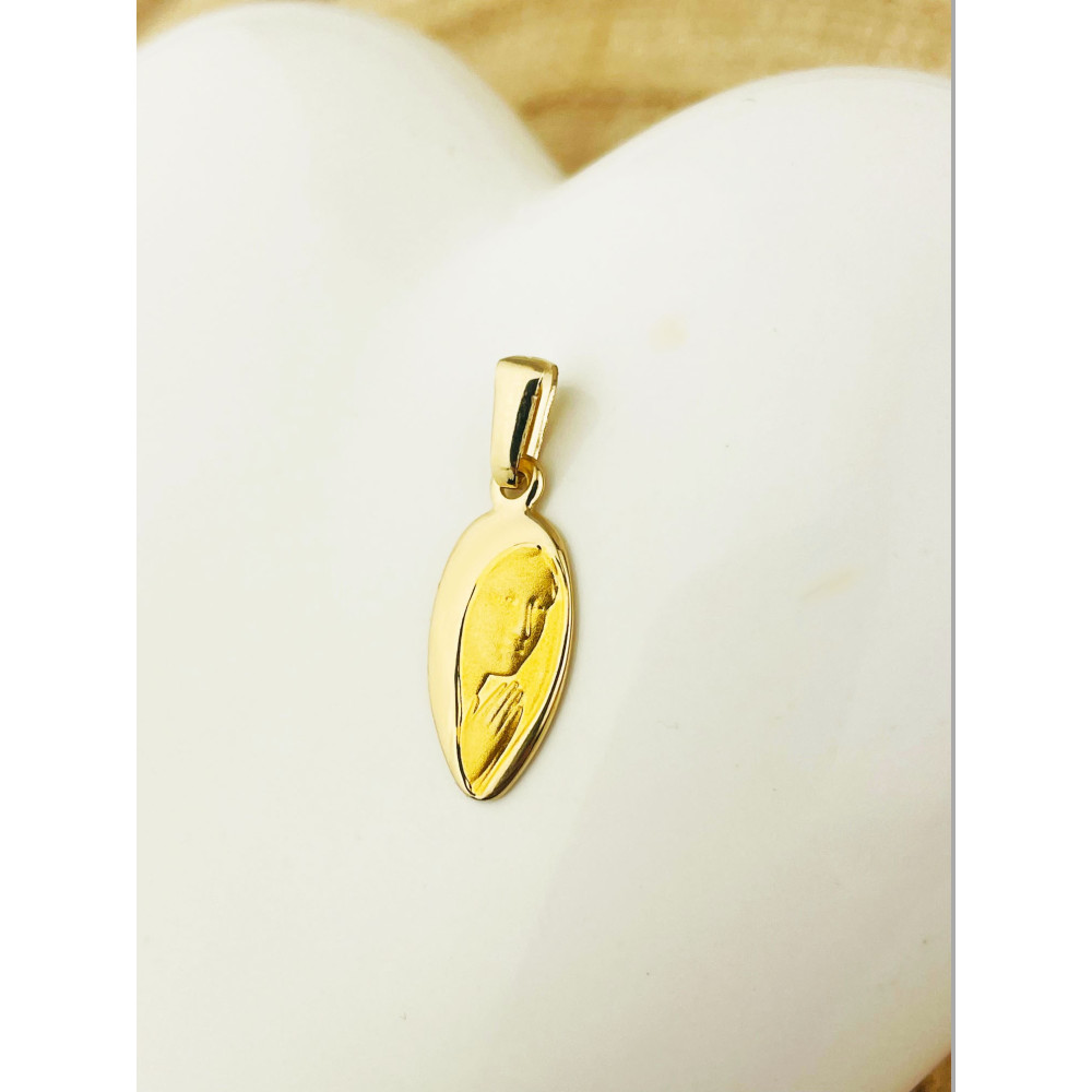 Anhänger Madonna Maria Kettenanhänger Gelbgold