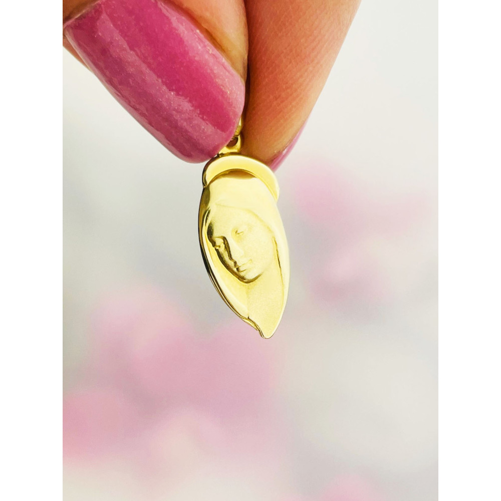 Anhänger Madonna Maria  Gelbgold Erstkommunion