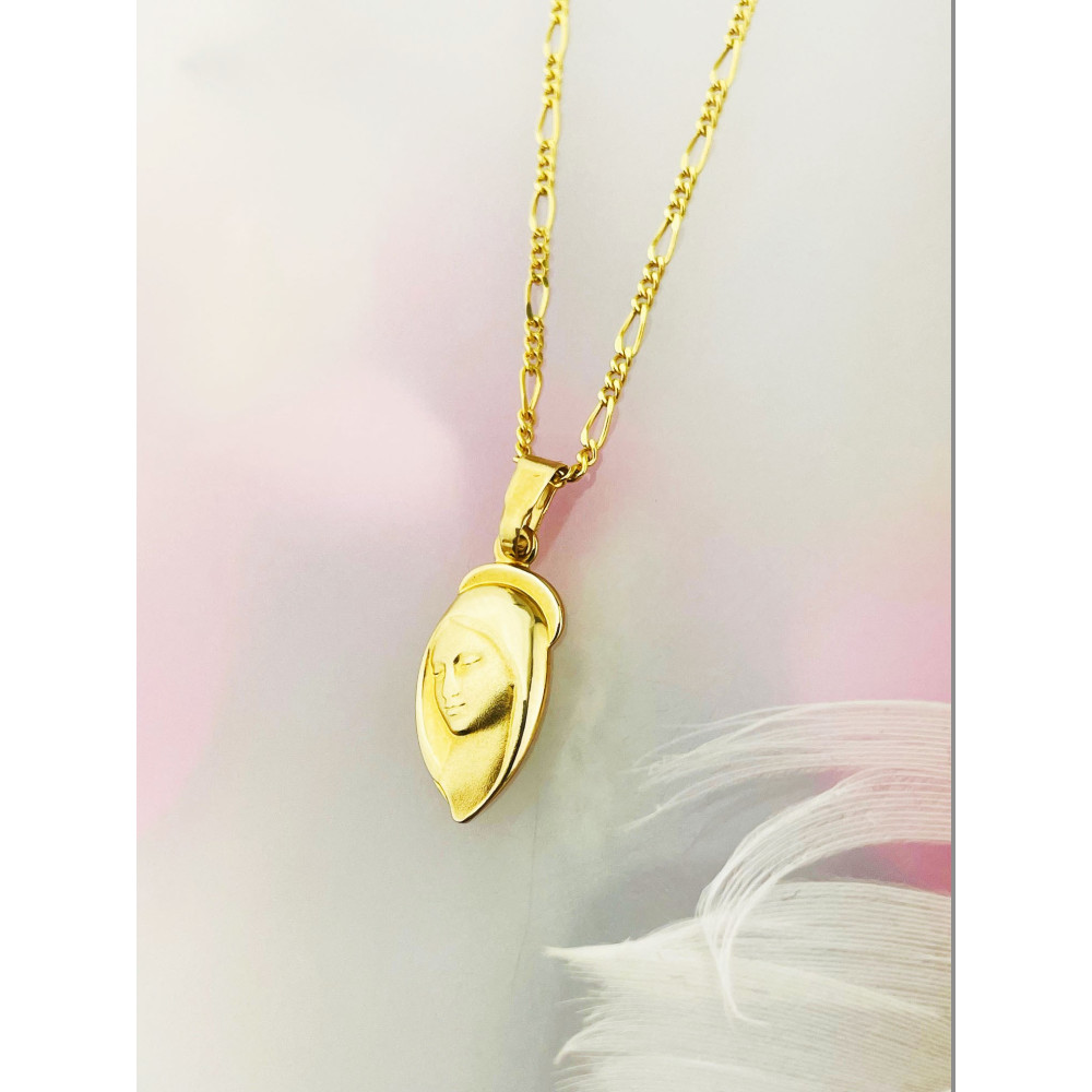 Anhänger Madonna Maria  Gelbgold Erstkommunion