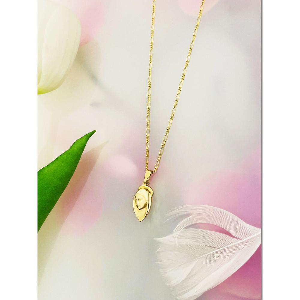 Anhänger Madonna Maria  Gelbgold Erstkommunion