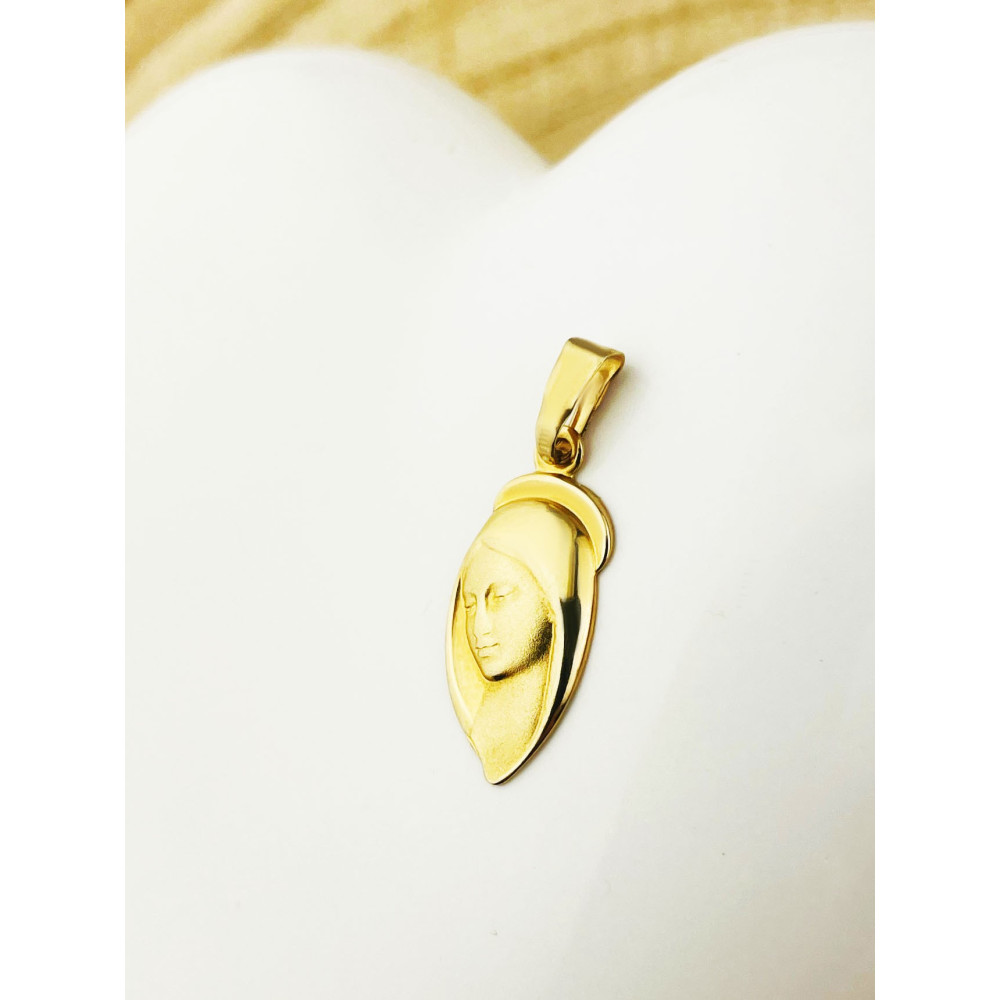 Anhänger Madonna Maria  Gelbgold Erstkommunion