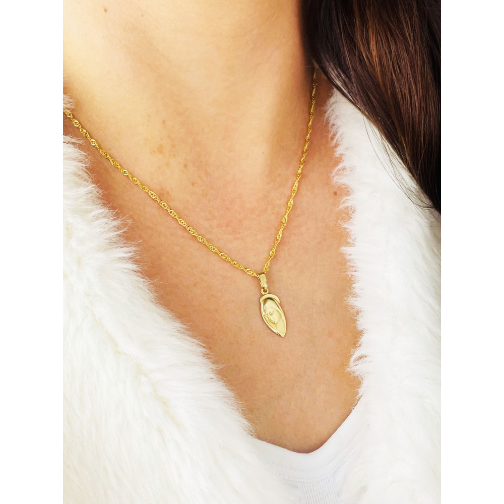 Anhänger Madonna Maria  Gelbgold Erstkommunion