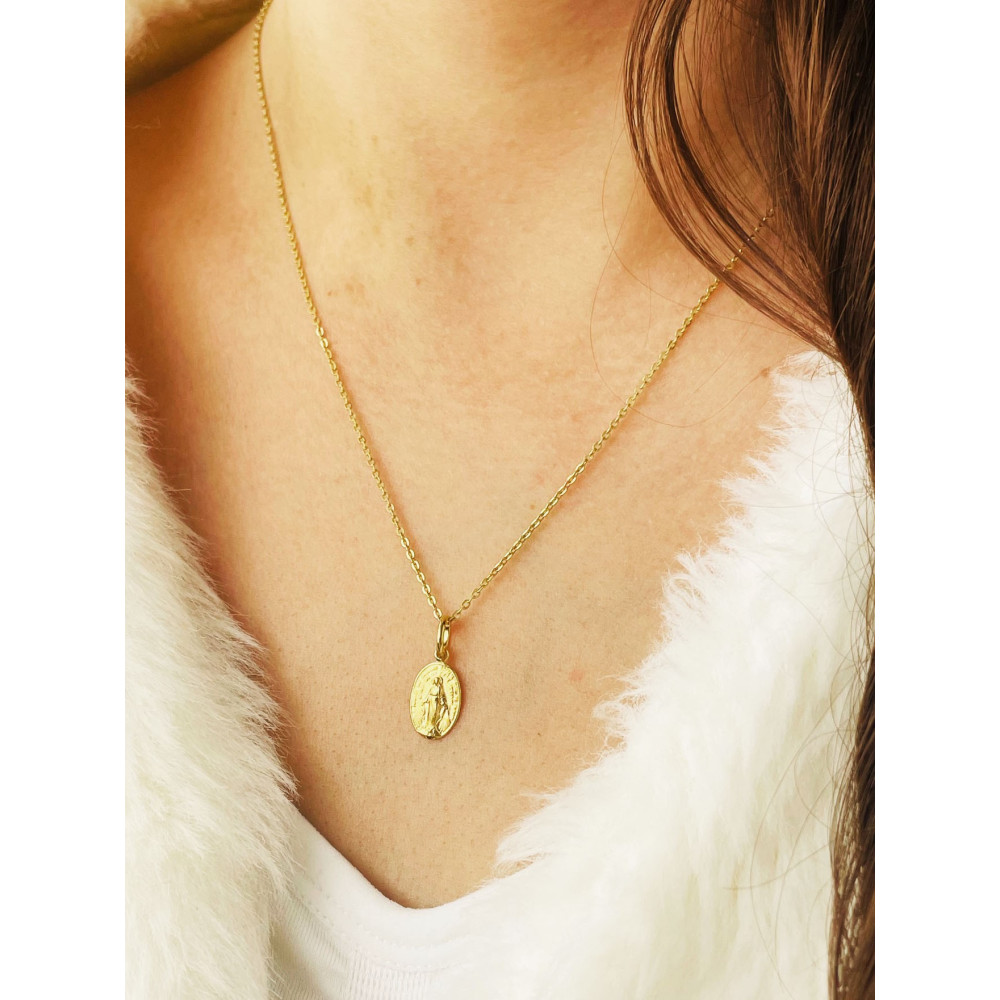 Anhänger Madonna Maria Goldanhänger Erstkommunion Milagrosa